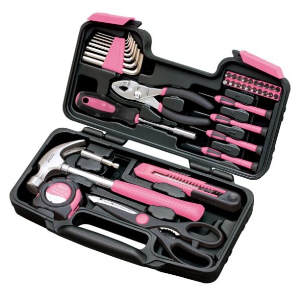 Apollo Precision Tools DT9706P 39-Piece Tool Set, Pink
