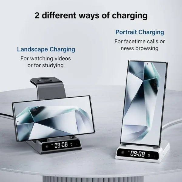 Wireless Charger for Samsung, 3 in 1 Wireless Charging Station for Samsung Galaxy - Image 3