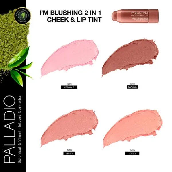 "Palladio Cream Blush, I'm Blushing 2-in-1 Cheek and Lip Tint - Image 3