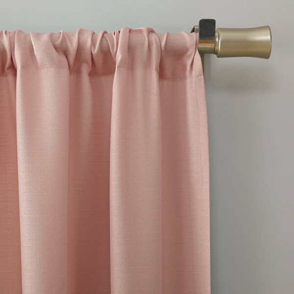 Mainstays Textured Solid Curtain Single Panel - Image 2