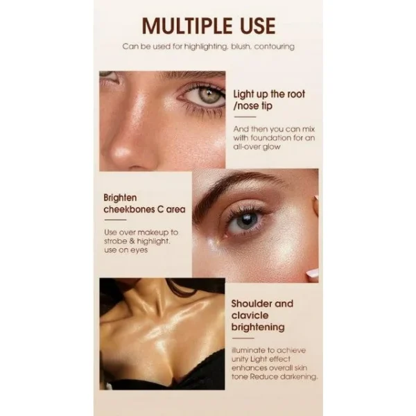 Lhked 3 In 1 Multi Stick Blush for Cheeks & Lip Tint & Eyeshadow - Image 2
