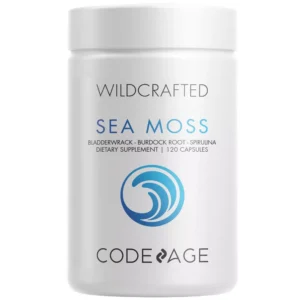 Wildcrafted Irish Sea Moss, Bladderwrack, Burdock, Spirulina & BioPerine Black Pepper Supplement – 120ct