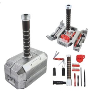 Marvel Avengers Thor's Hammer 30-Piece Tool Set | Mjolnir Toolbox All-In-One Kit