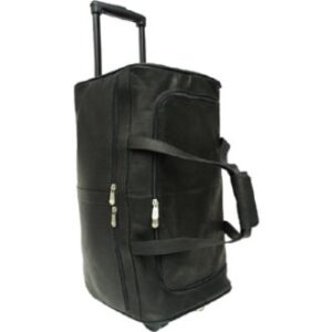 Zoha Leather Duffel on Wheels